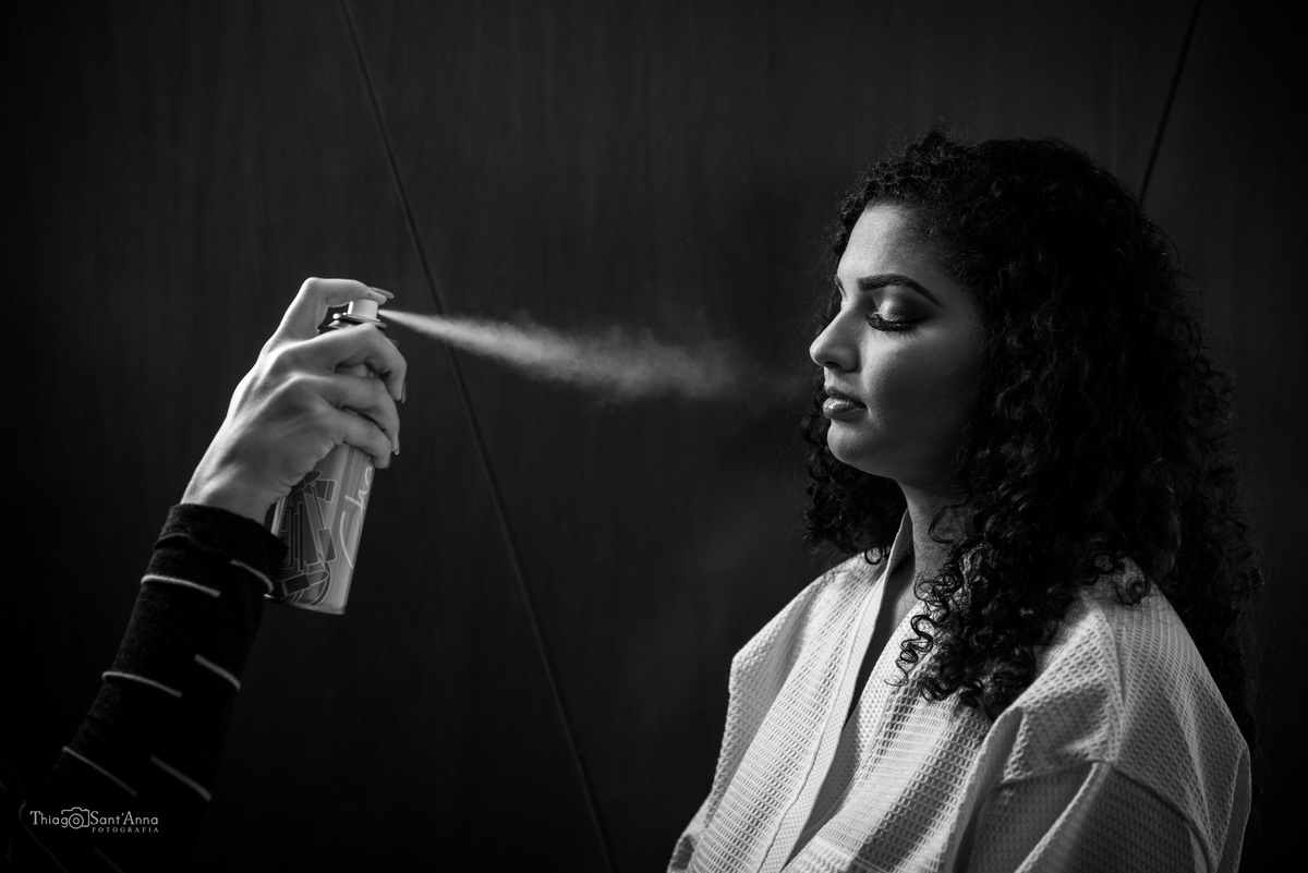 dia de noiva maquiagem maquiadora fixador make preto e branco