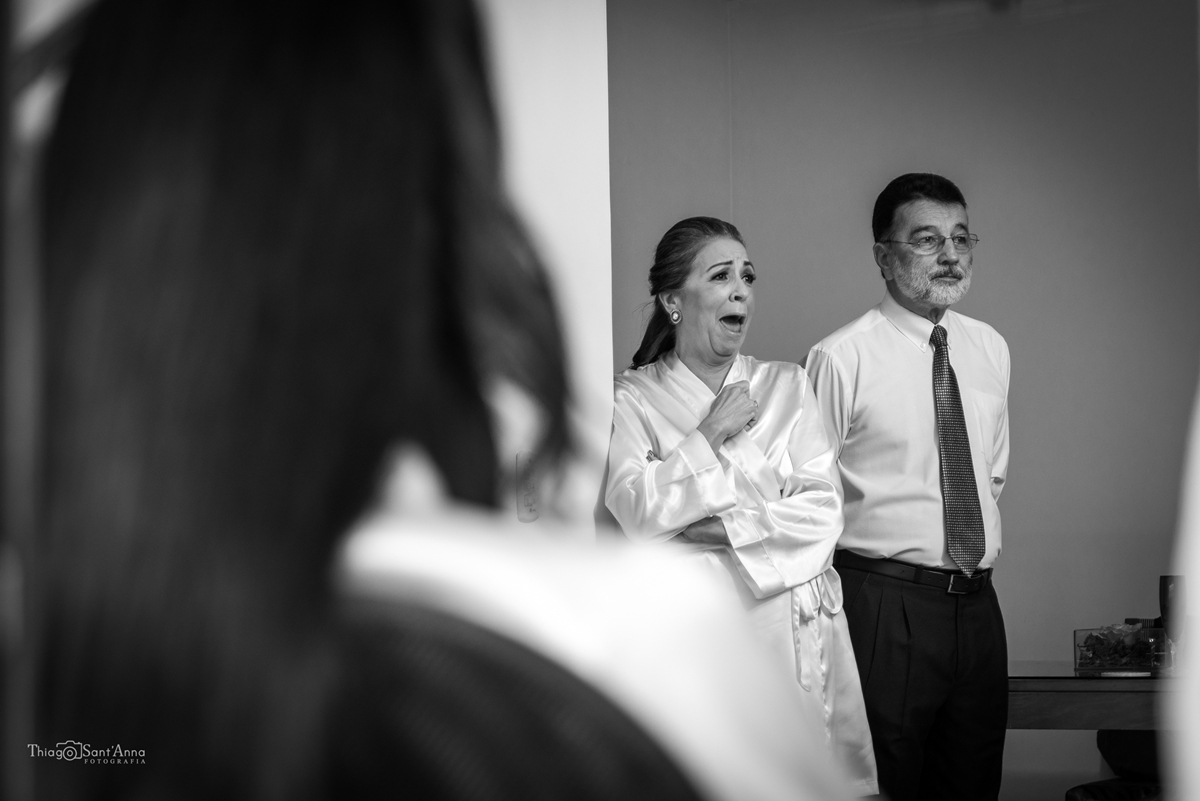 mãe da noiva surpresa no making off