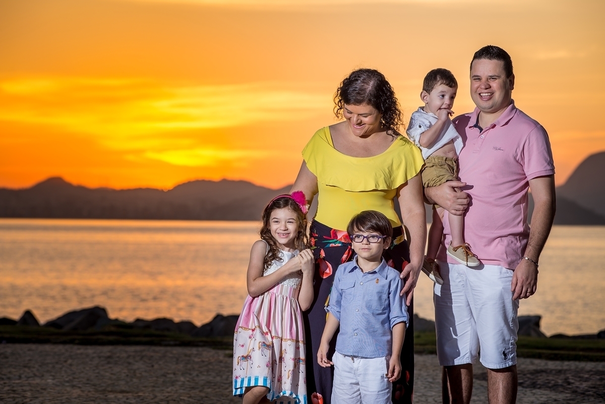 Linda Família em ensaio de foto no aterro do flamengo