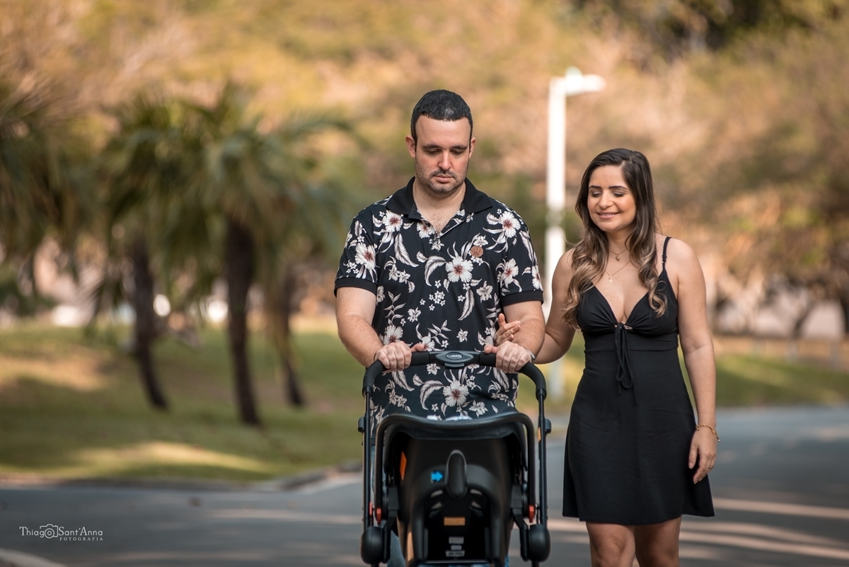 passeio com o bebê em parque