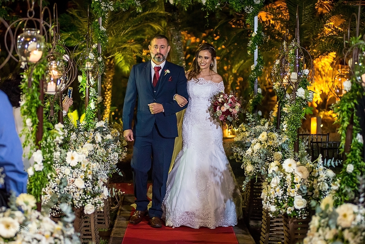 entrada da noiva com seu tio