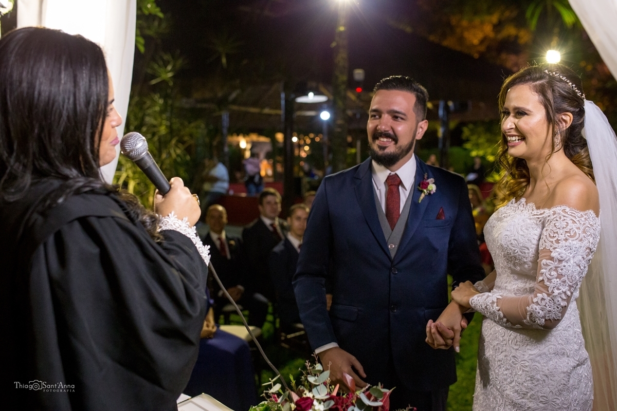 cerimônia de casamento de Karla e Jorge