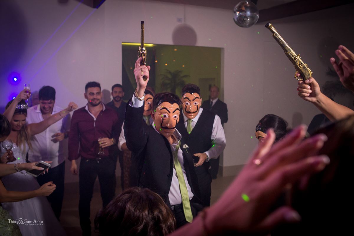 la casa de papel no casamento