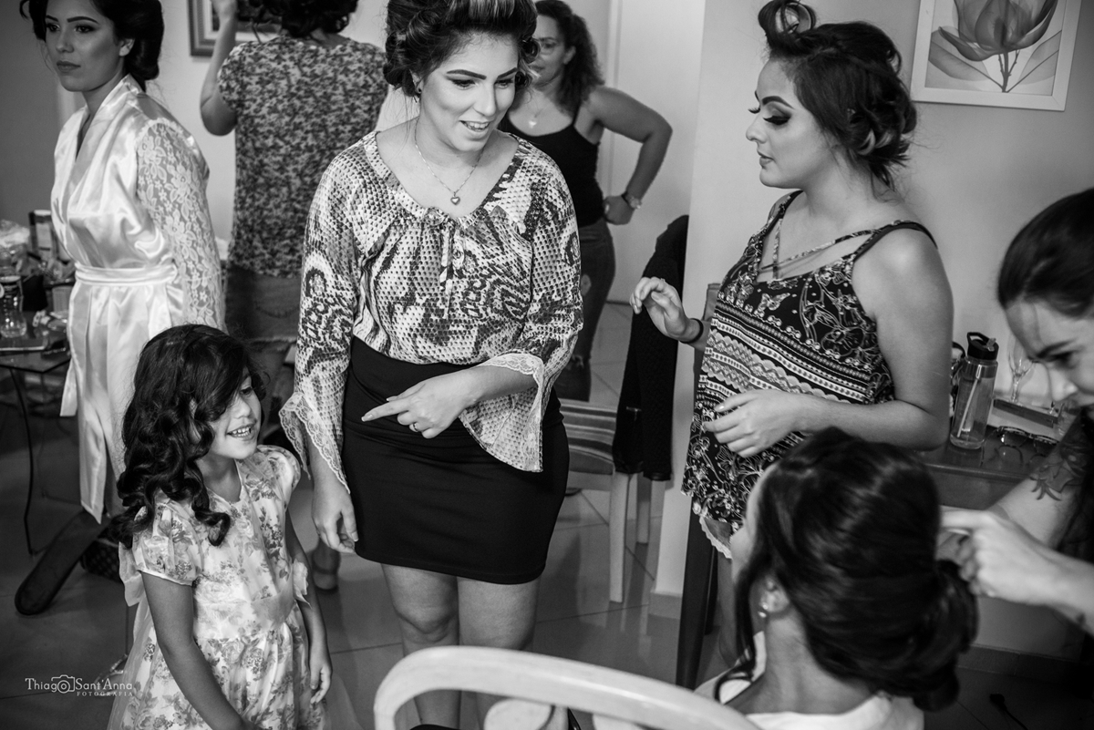 Dia da noiva com as madrinhas