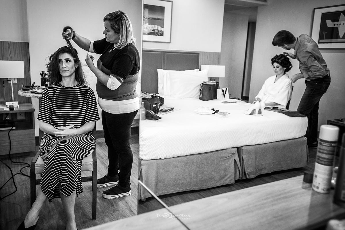 Making of noiva e madrinha