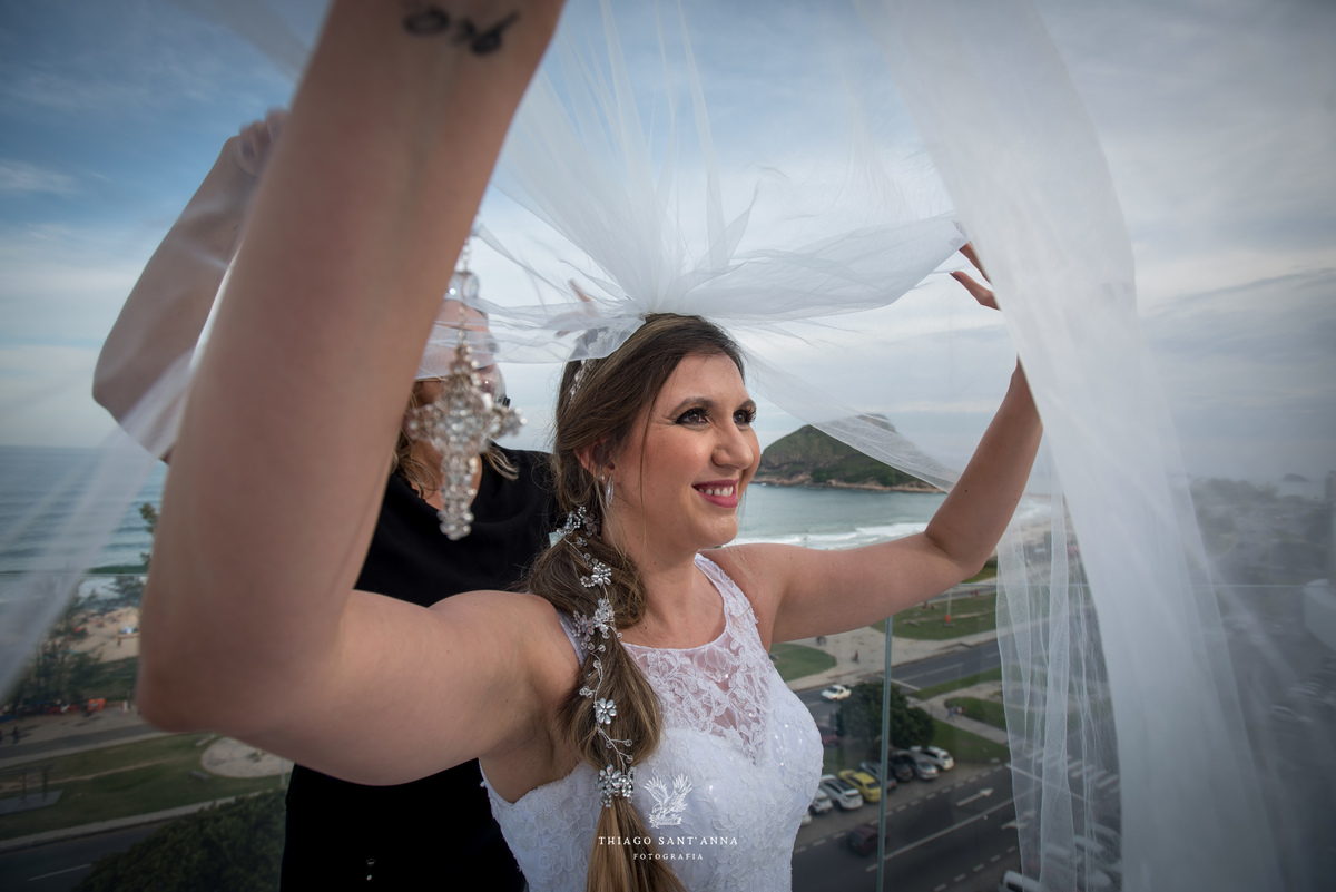 making of noiva véu penteado