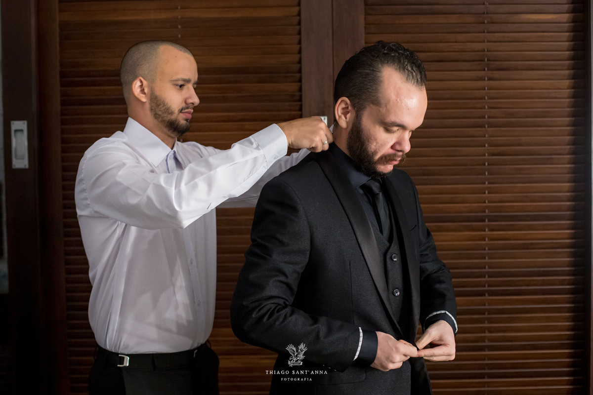 making of noivo ajusta terno