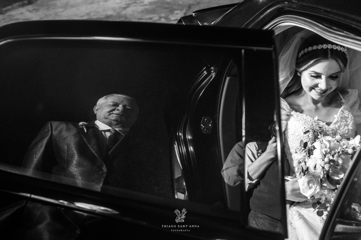 chegada noiva carro