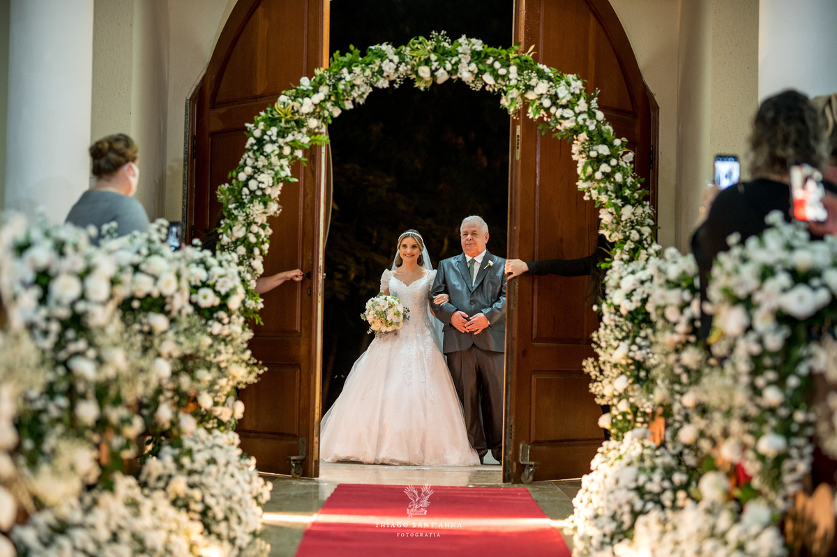 entrada da noiva com seu pai