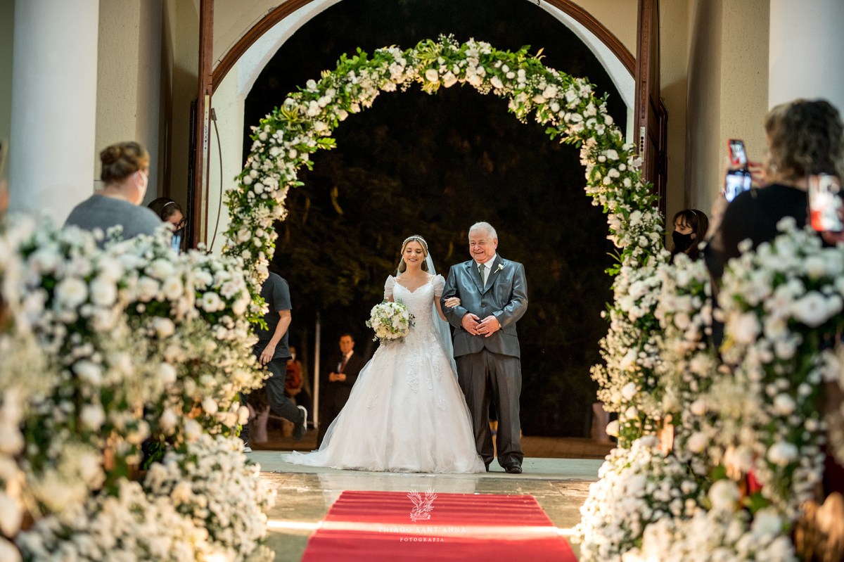 entrada da noiva com seu pai