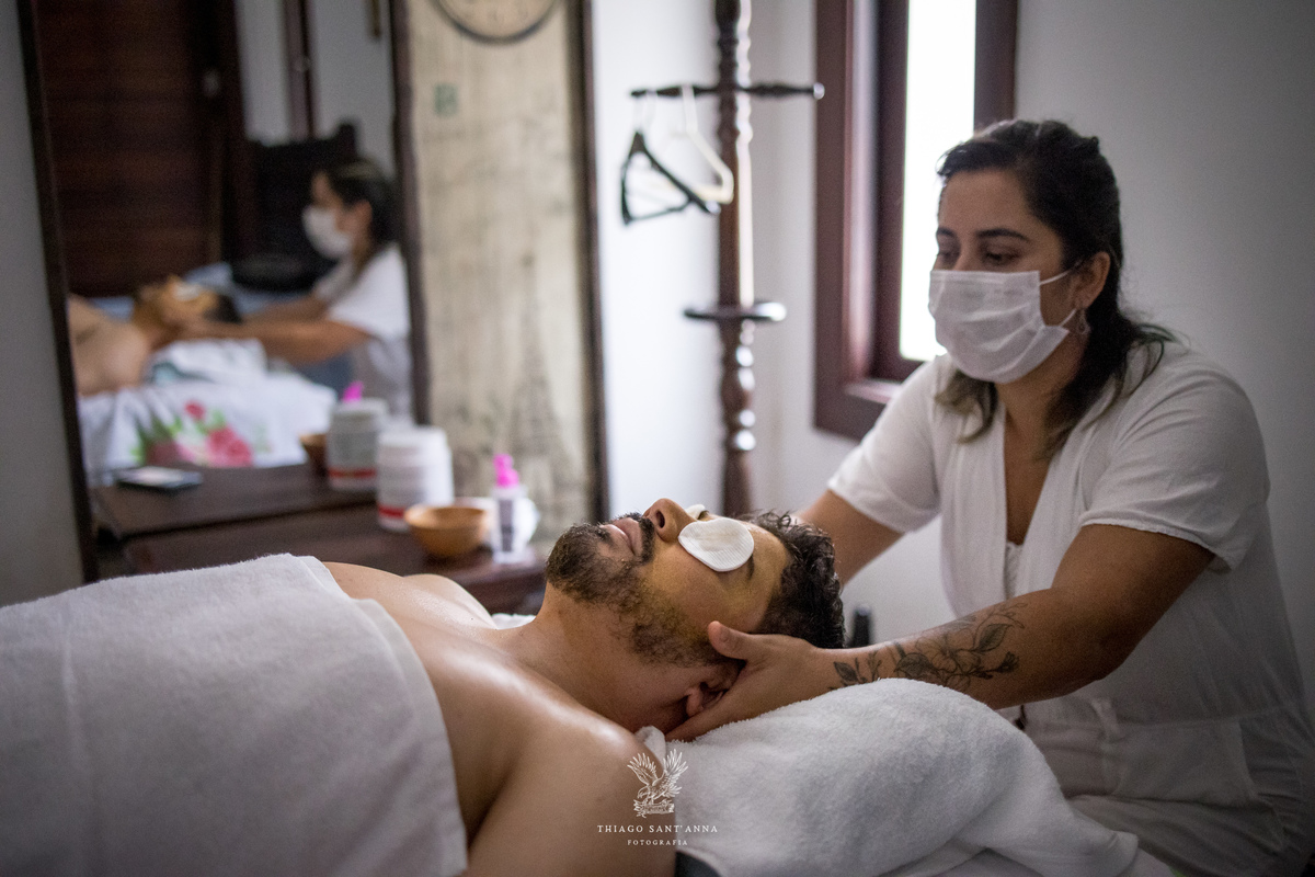 Dia do noivo massagem