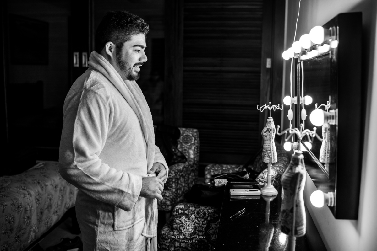 Dia do noivo roupão