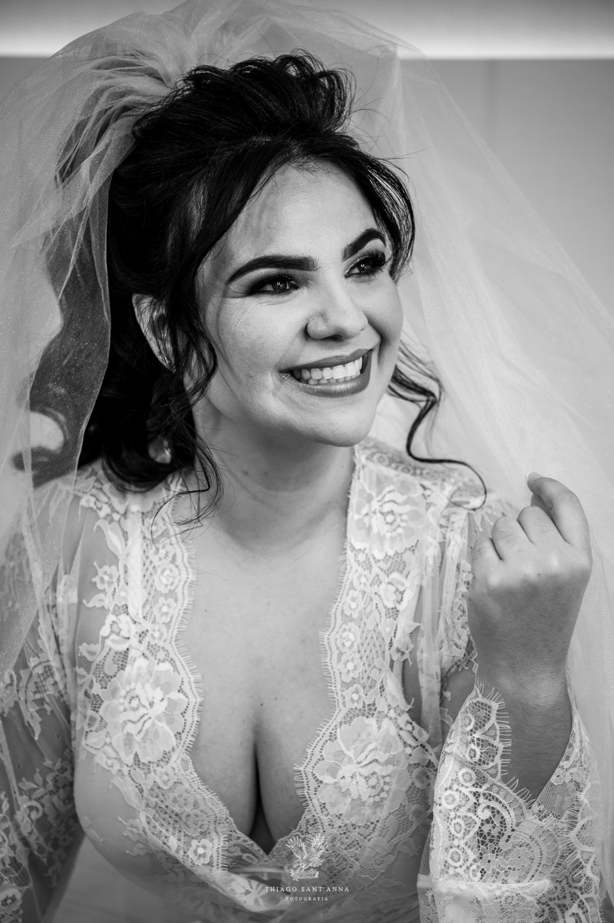 making of noiva preto e branco