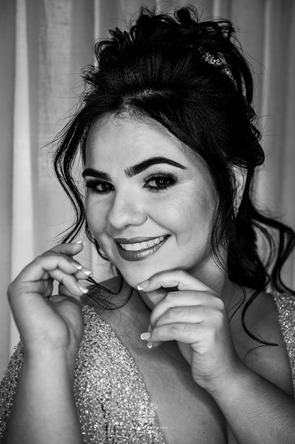 making of noiva preto e branco