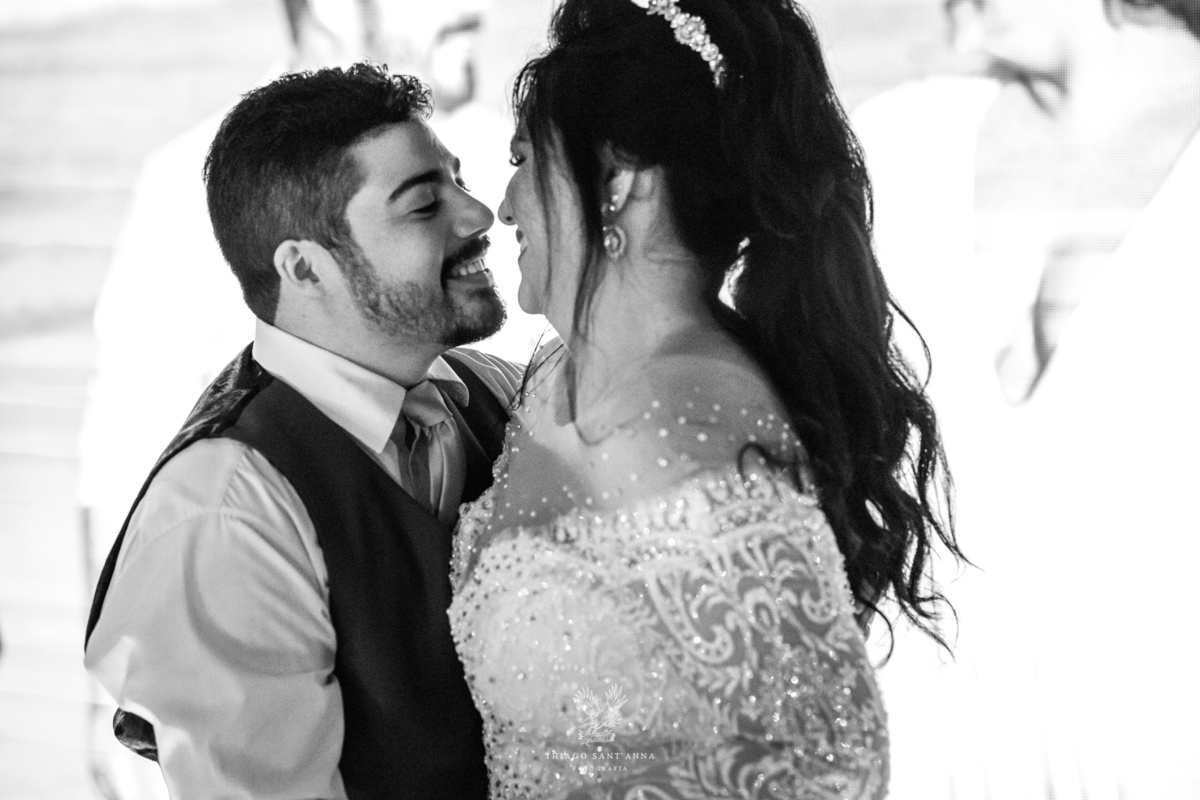 noivos pista de dança preto e branco