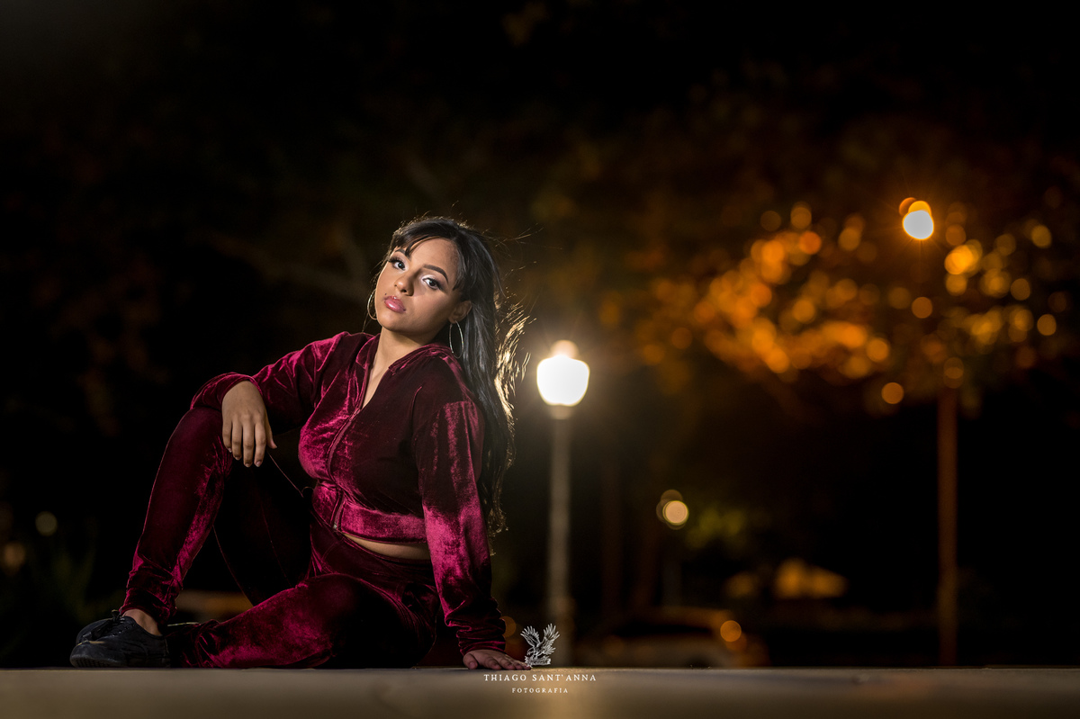 Ensaio debutante ambiente externo