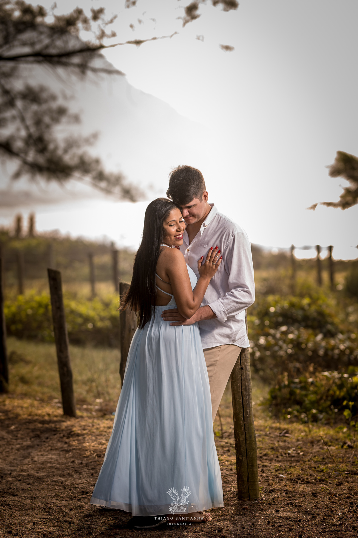 Pré wedding ambiente externo paisagem praia