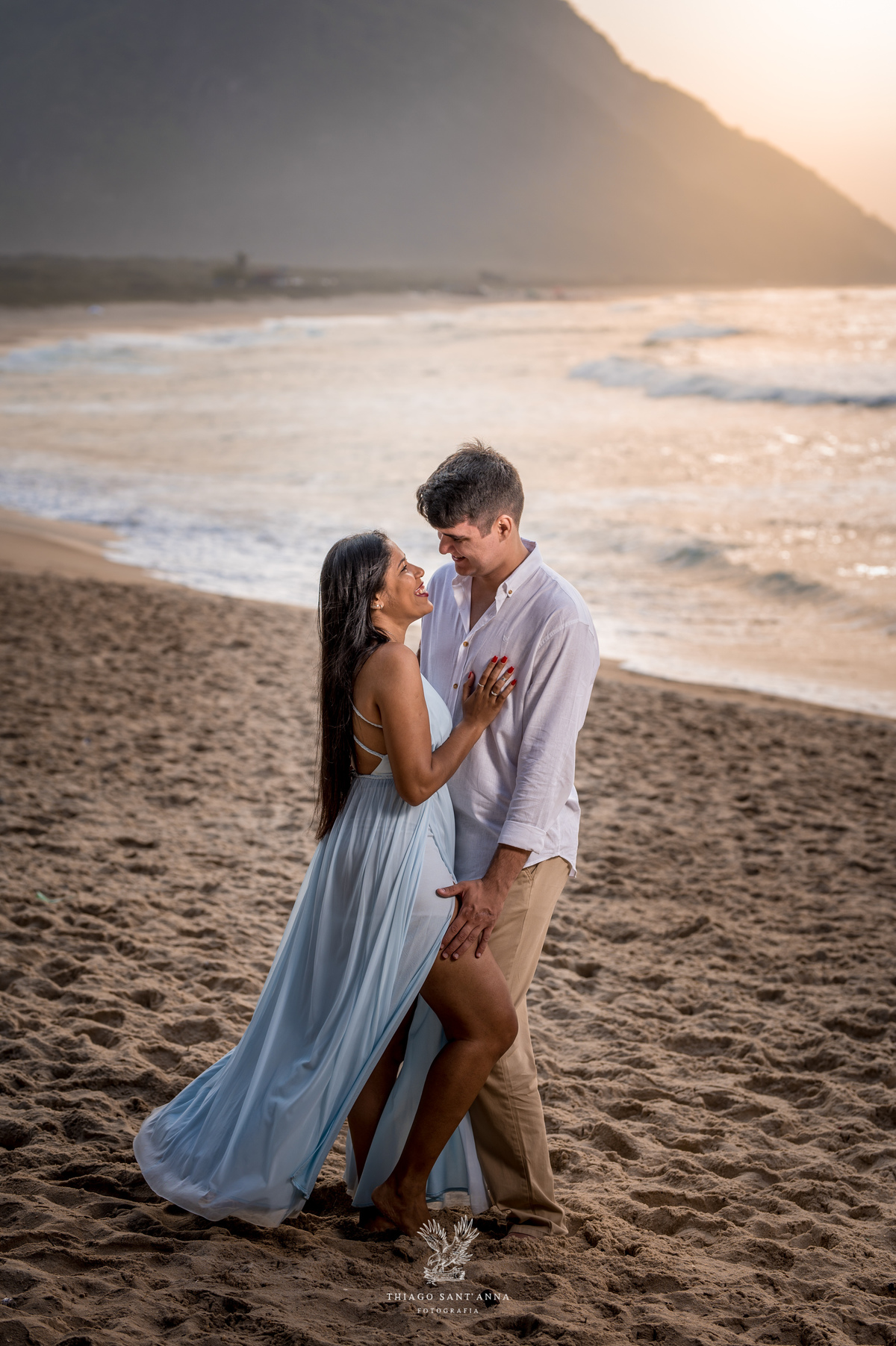 Pré wedding ambiente externo paisagem praia