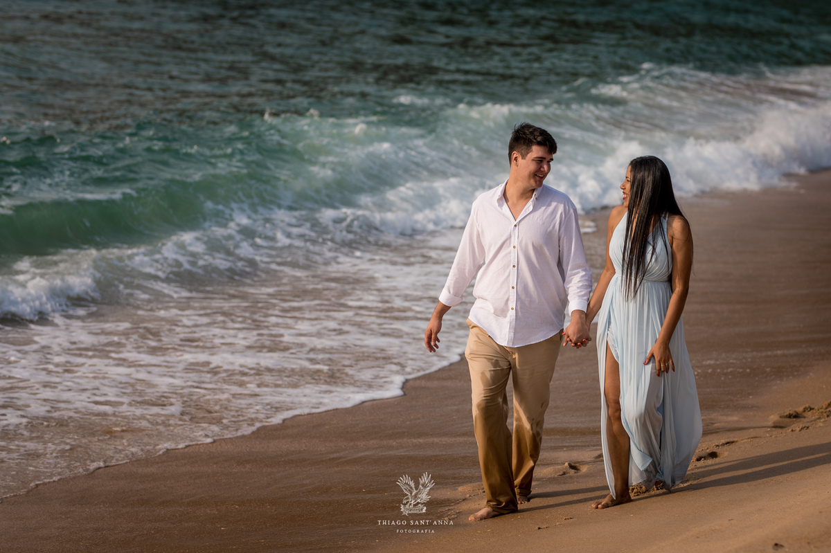 Pré wedding ambiente externo paisagem praia