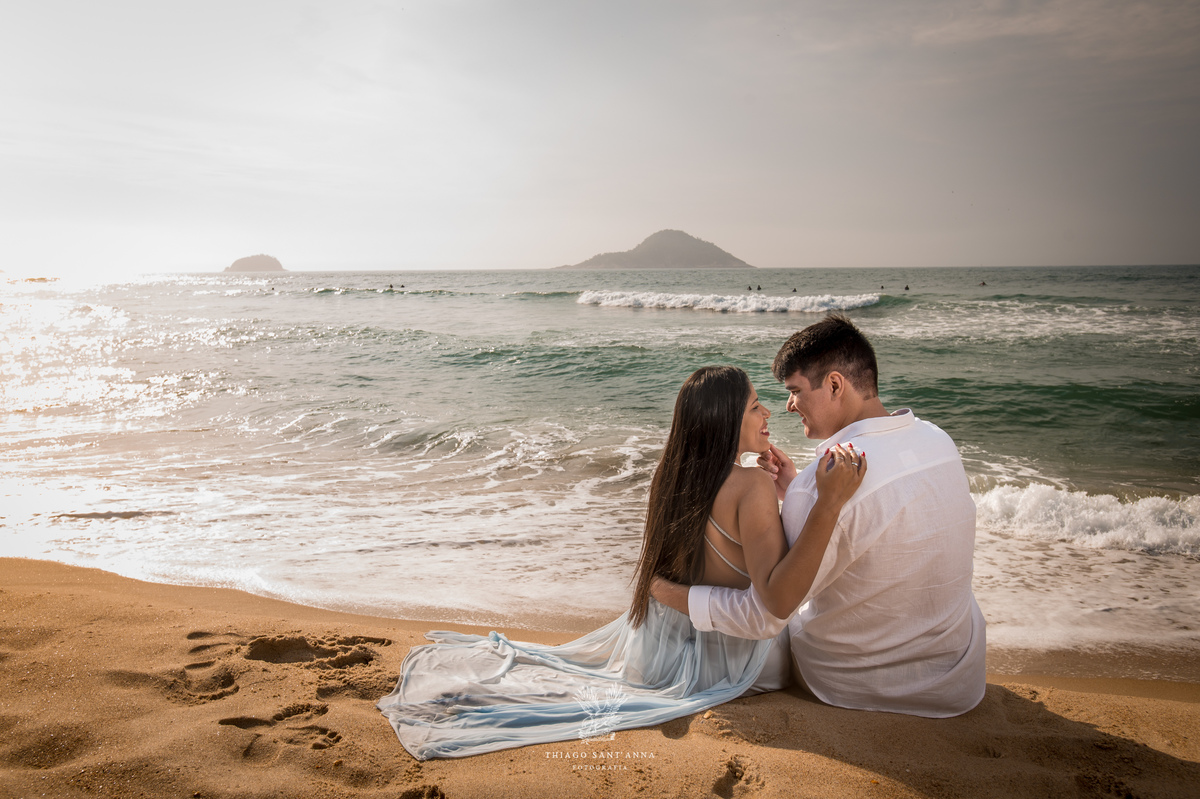 Pré wedding ambiente externo paisagem praia