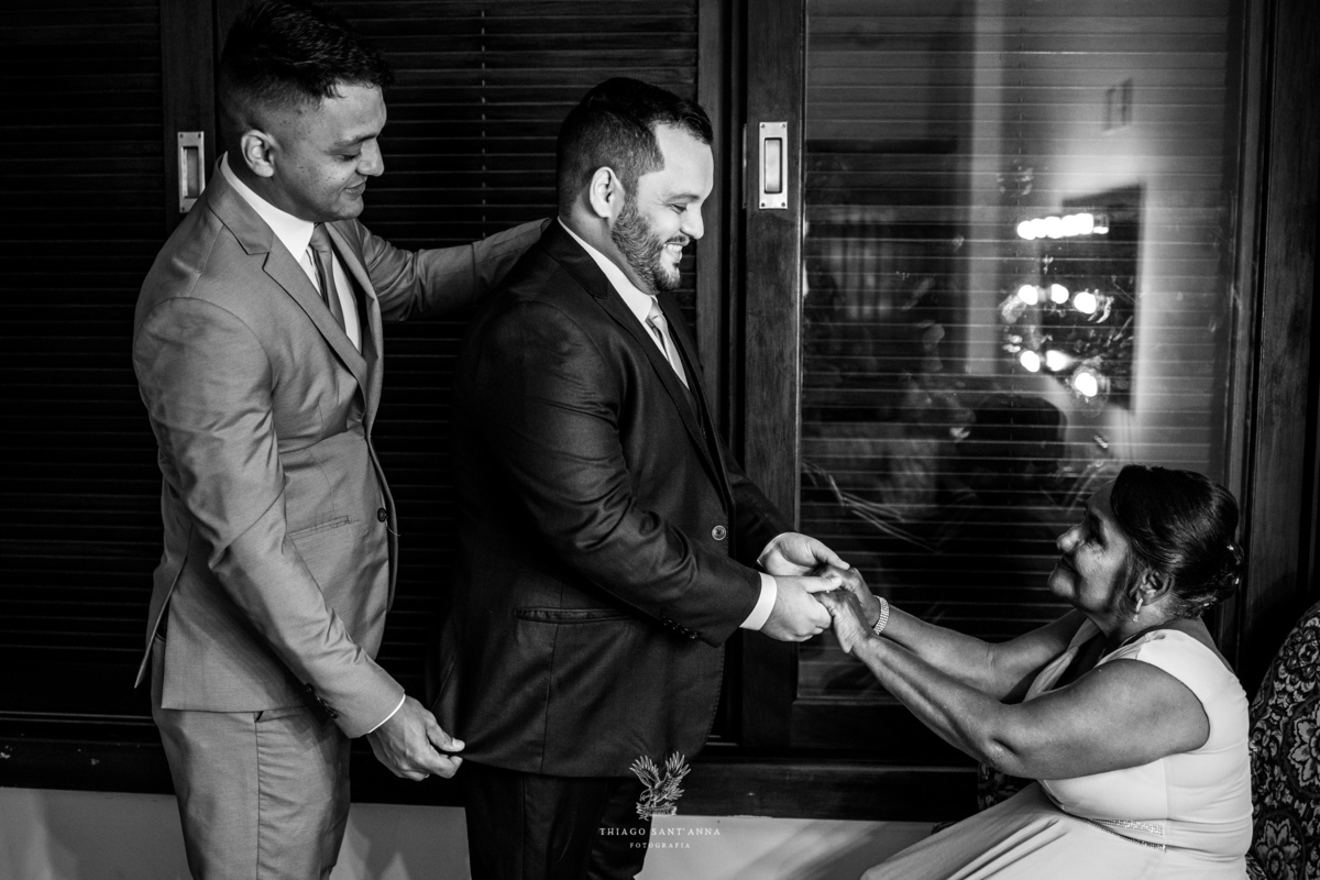 making of noivo e familiares