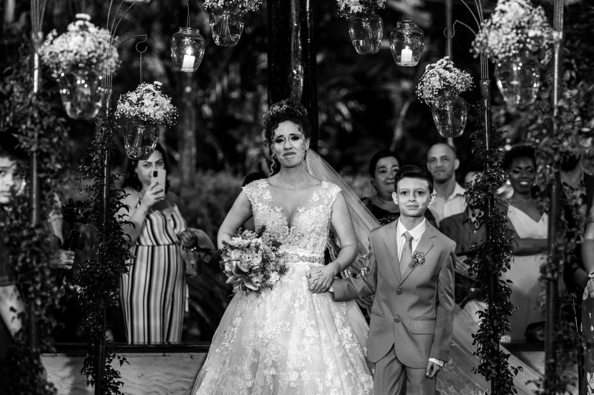 entrada da noiva preto e branco