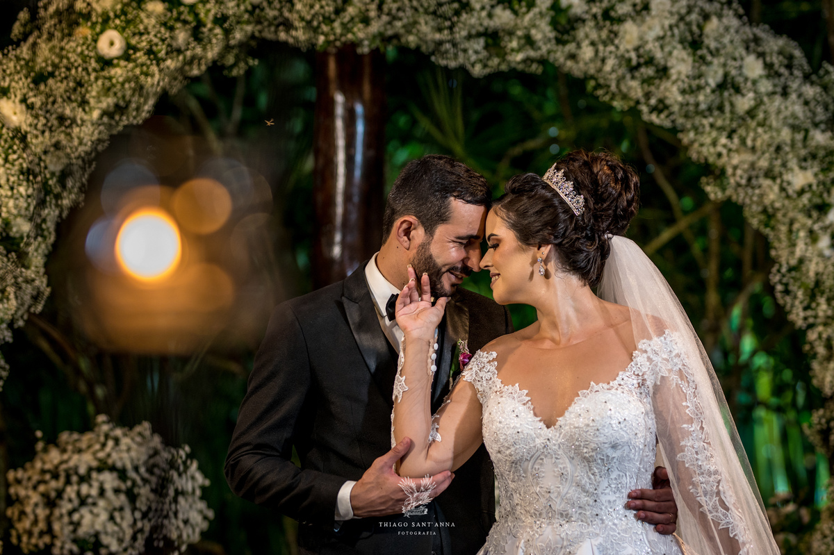 Noivos pós cerimônia