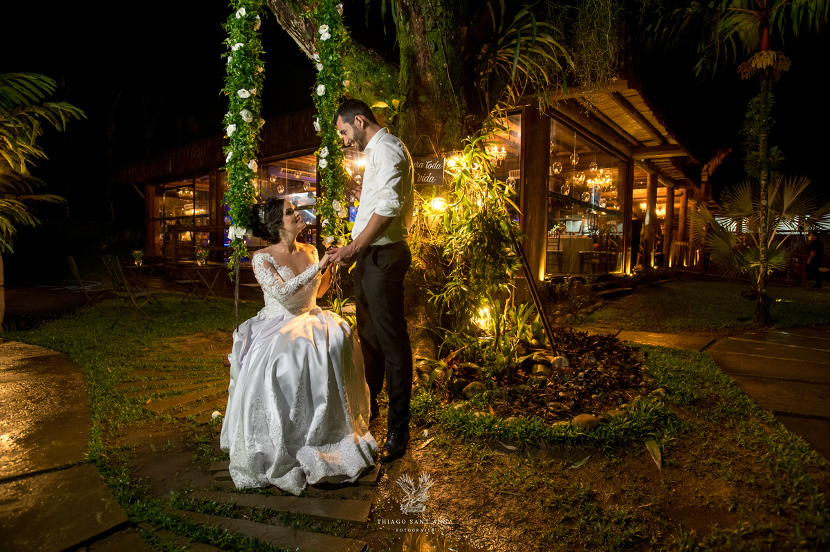 Noivos pós cerimônia