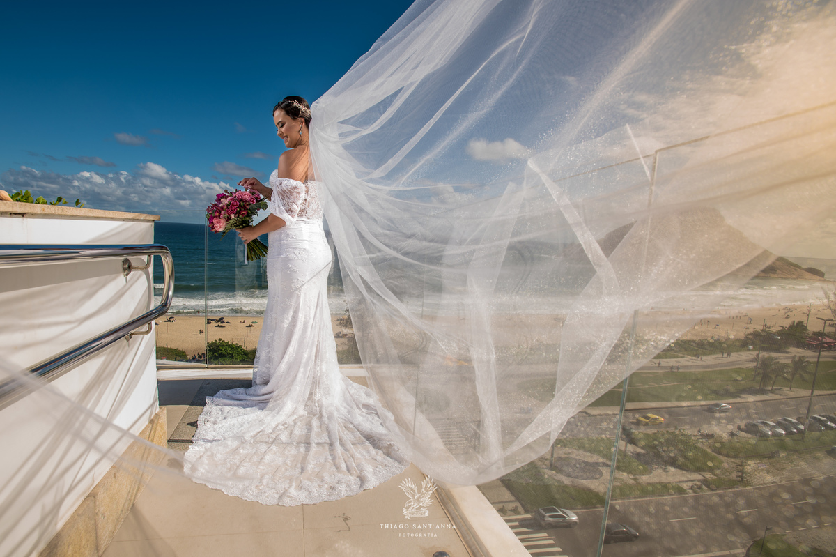 Making of da noiva paisagem praia