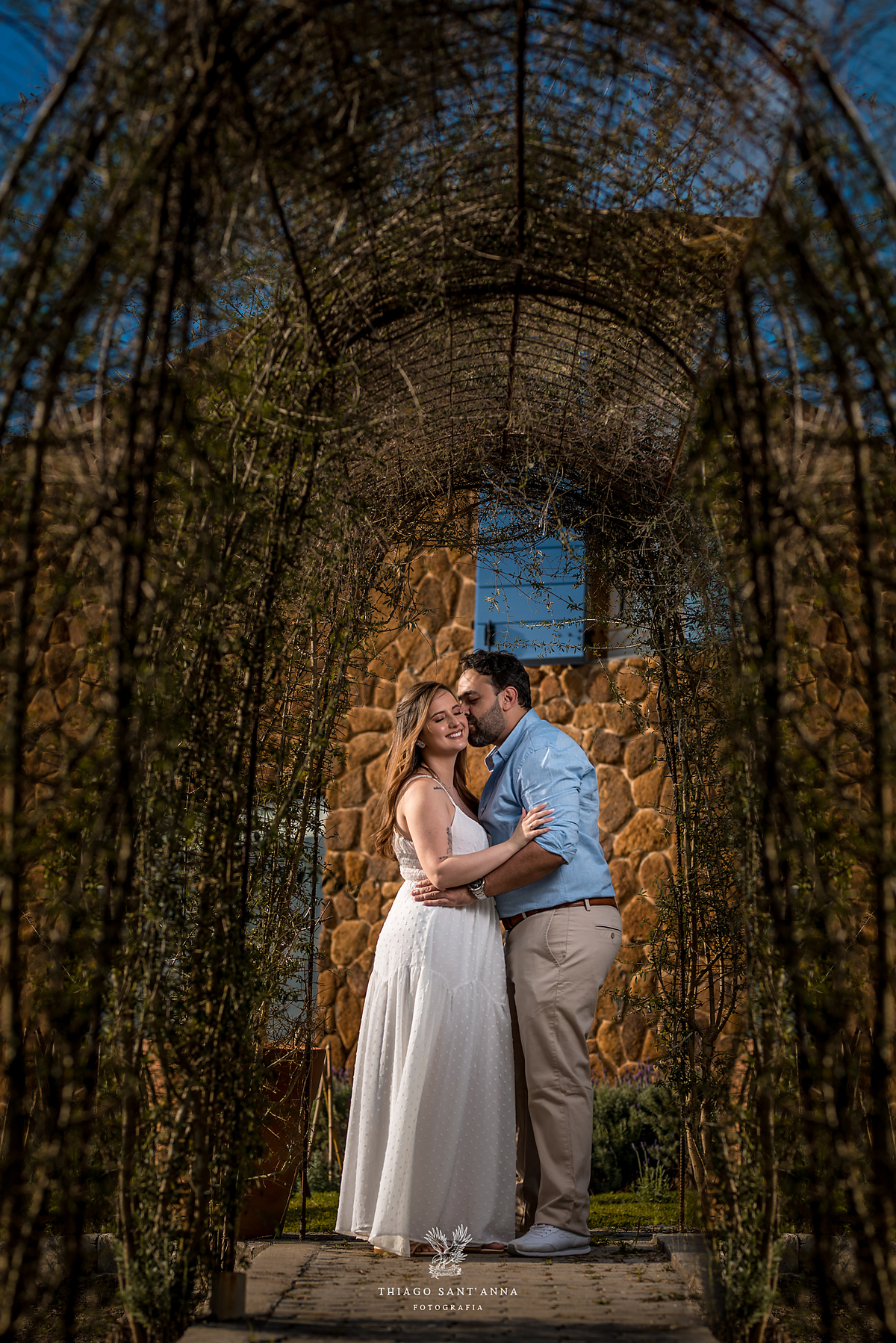 Ensaio pré wedding ambiente externo campo de lavanda
