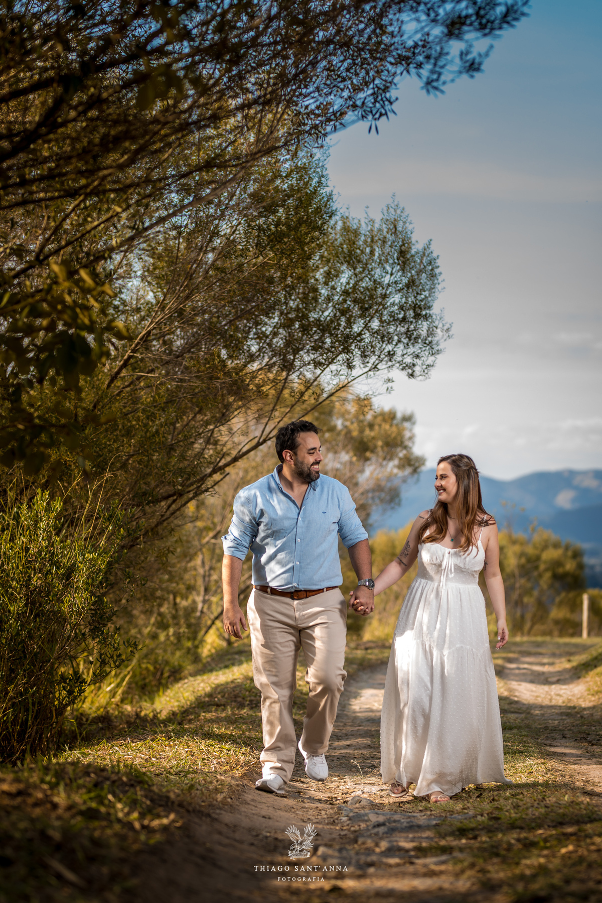 Ensaio pré wedding ambiente externo campo de lavanda