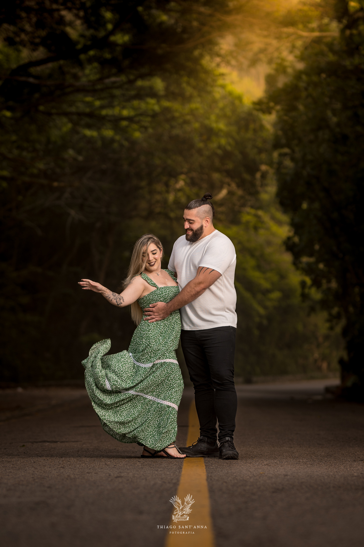 Ensaio casal paisagem praia por do sol