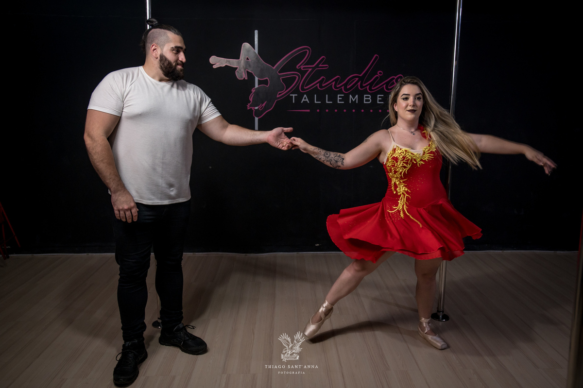 Ensaio ambiente interno estúdio de dança