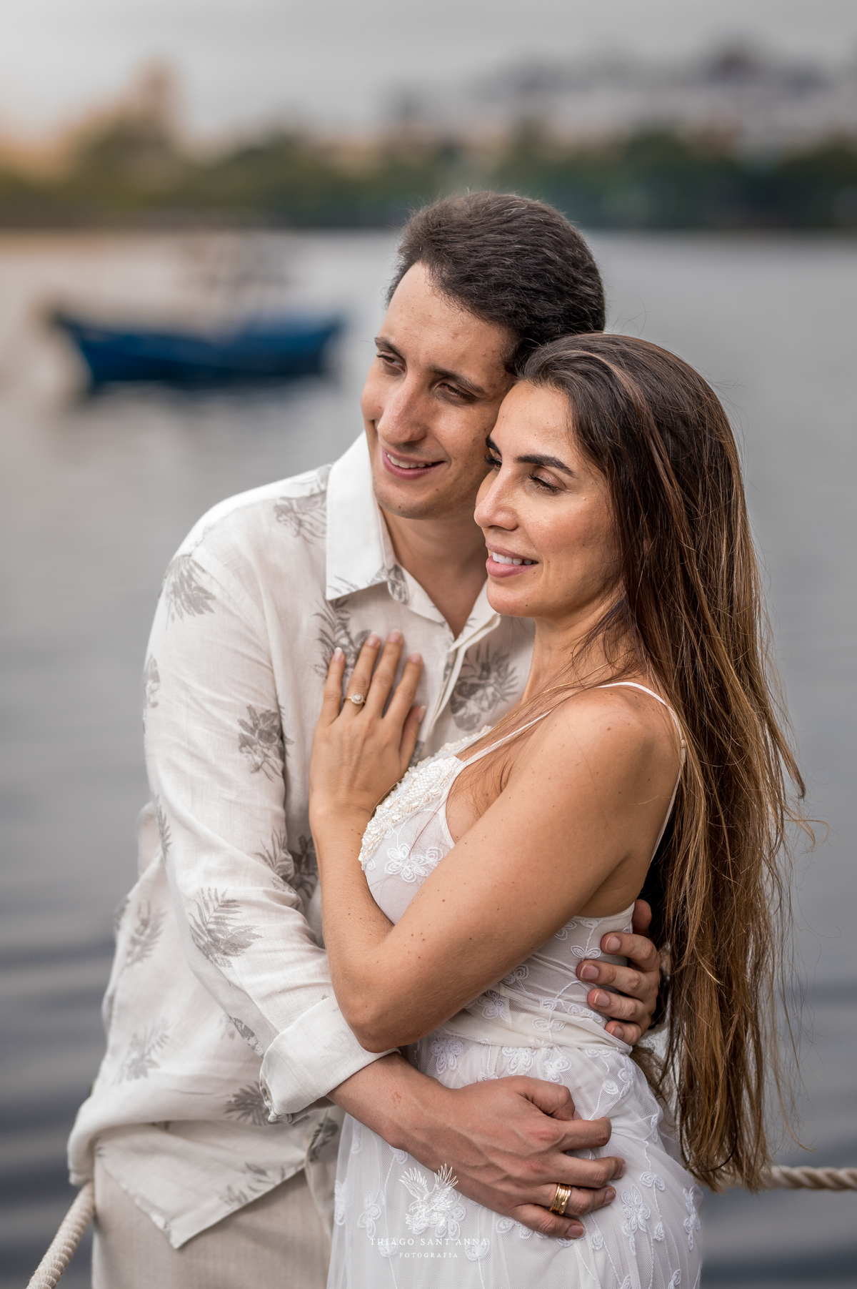 Ensaio pré wedding ambiente externo paisagem praia