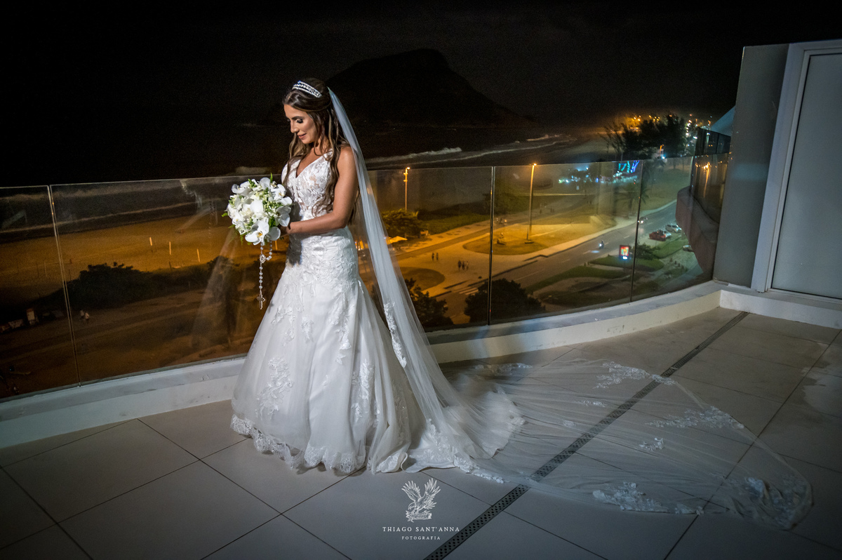 Making of noiva paisagem noturna