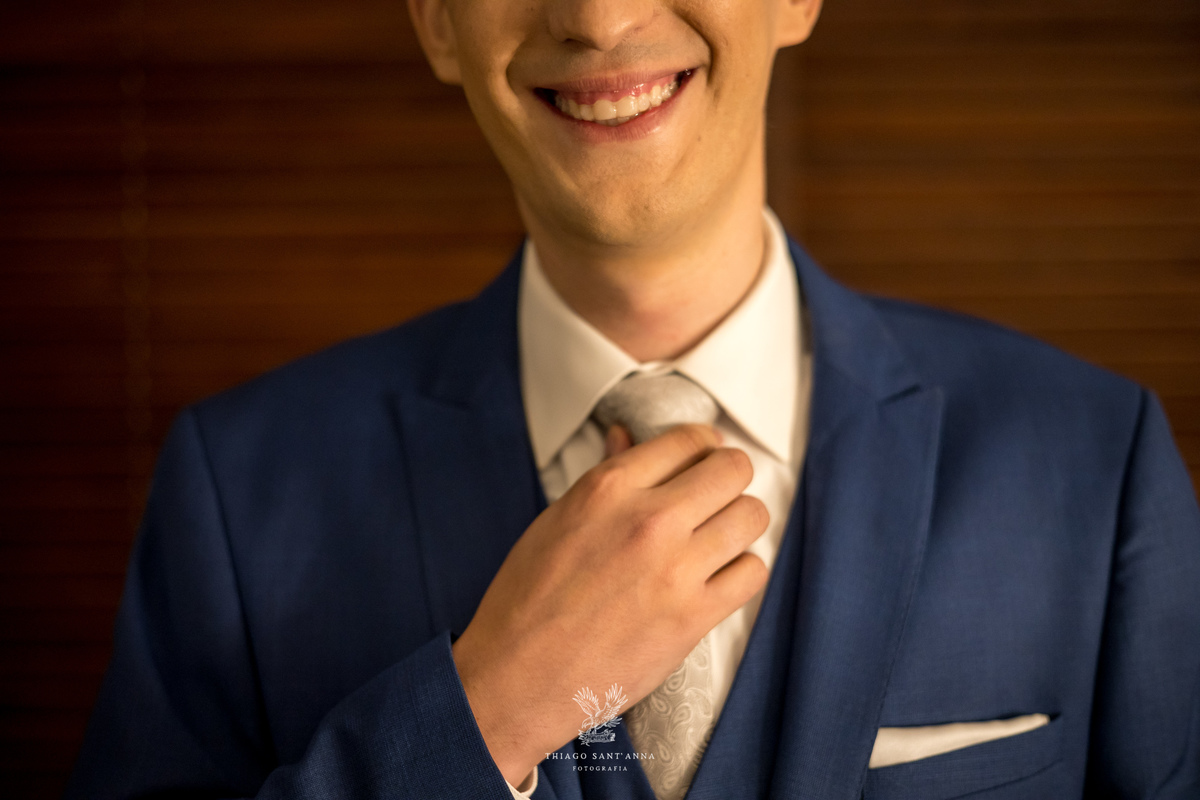 Making of noivo gravata