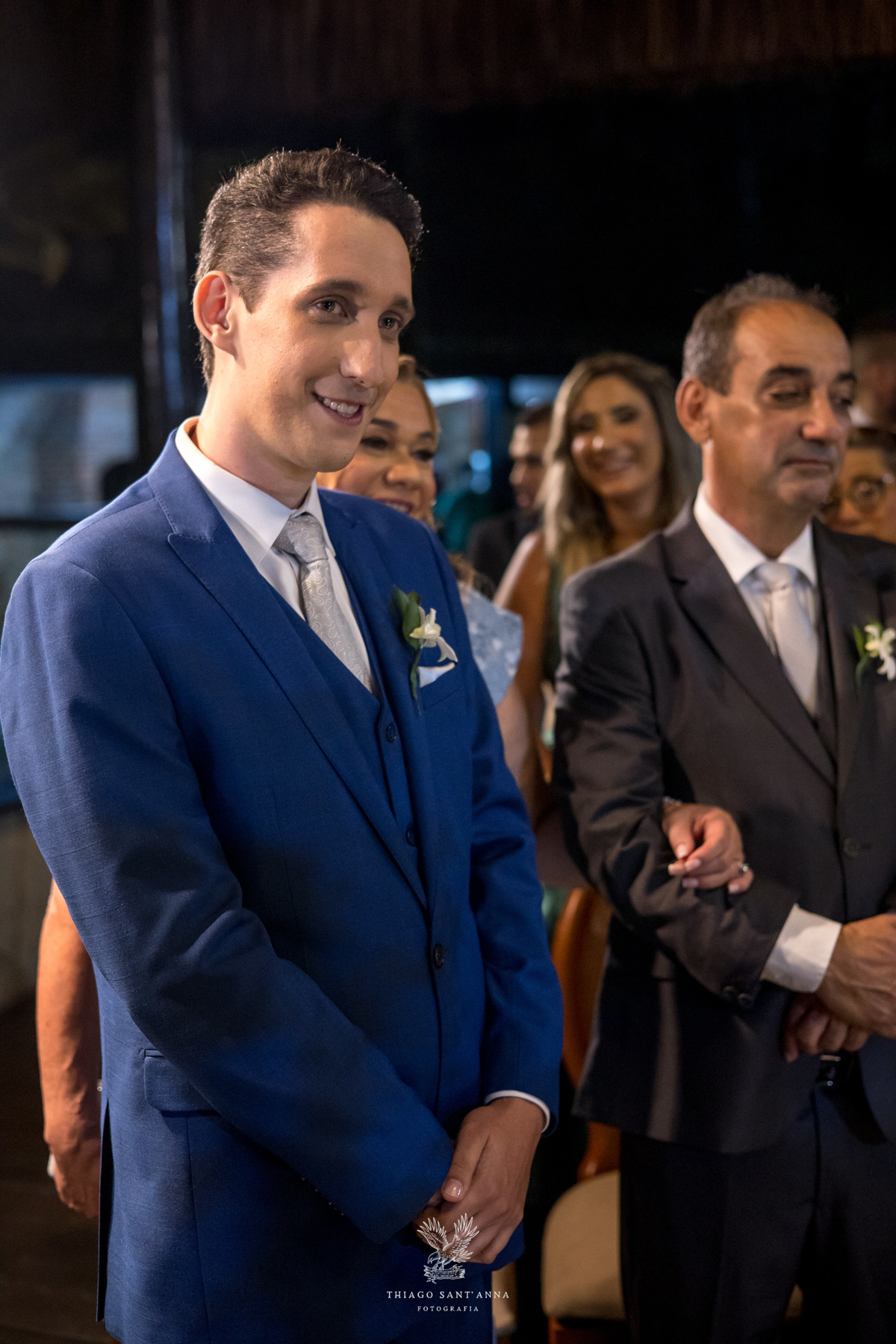 Reação do noivo no altar