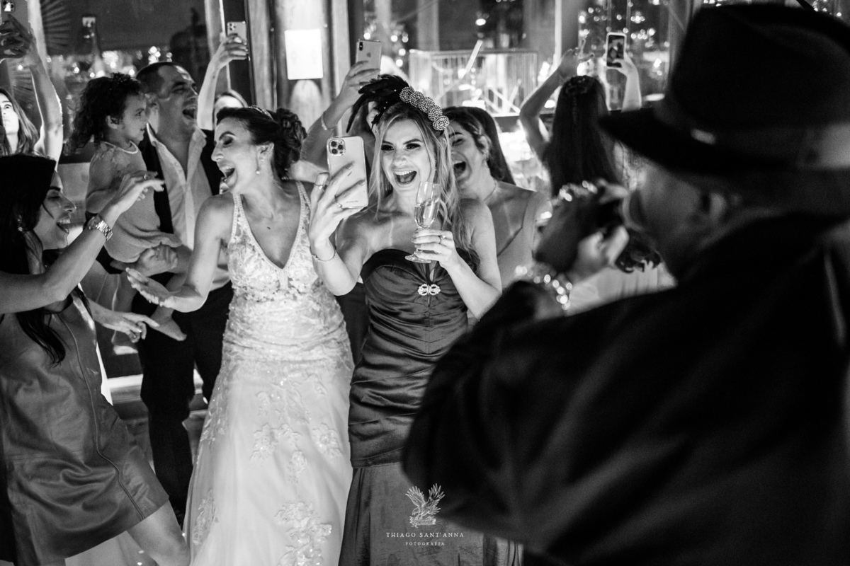 Festa pista de dança preto e branco