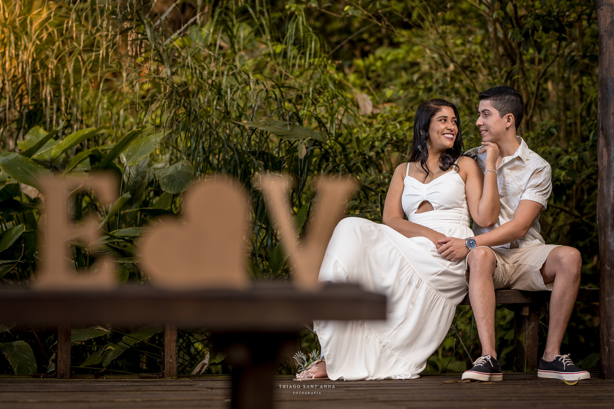 Ensaio pré wedding ambiente externo