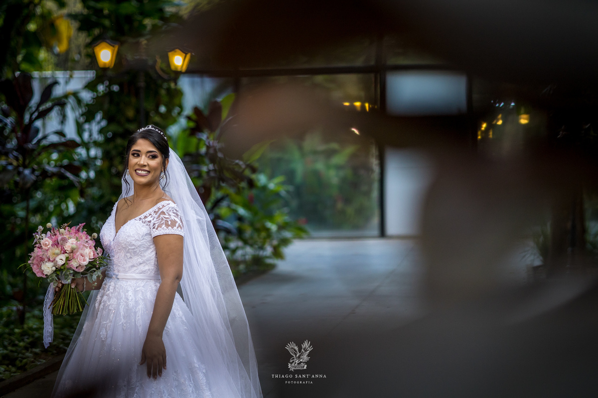 Making of da noiva véu vestido buquê 