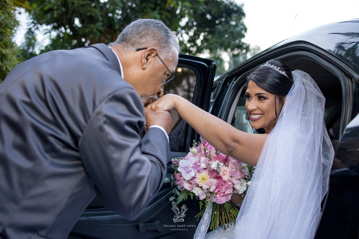 Chegada da noiva carro 