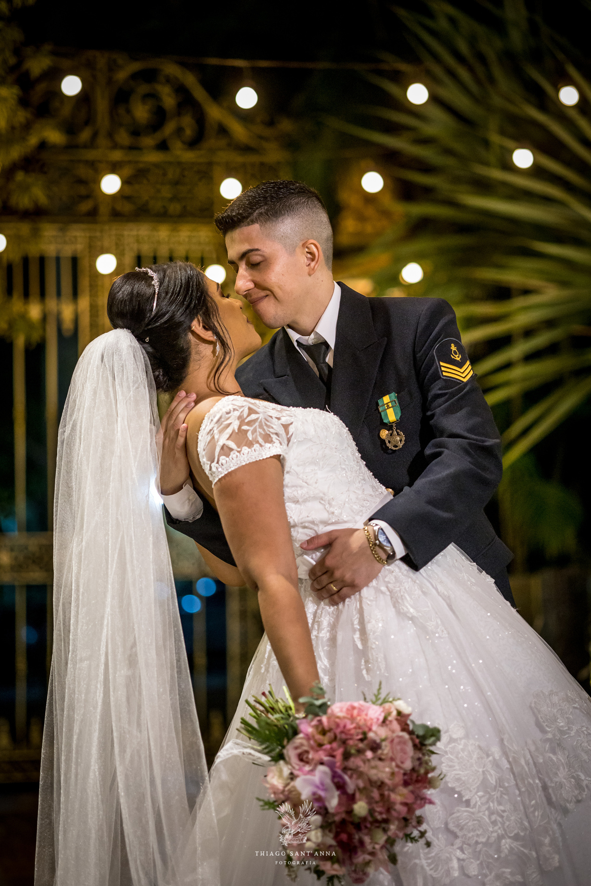 Noivos pós cerimônia 