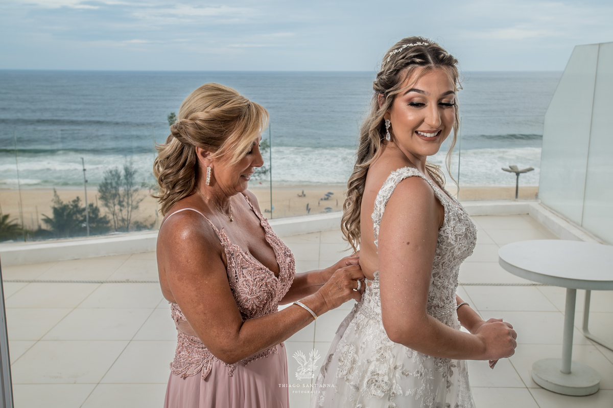 Making of noiva mãe vestido