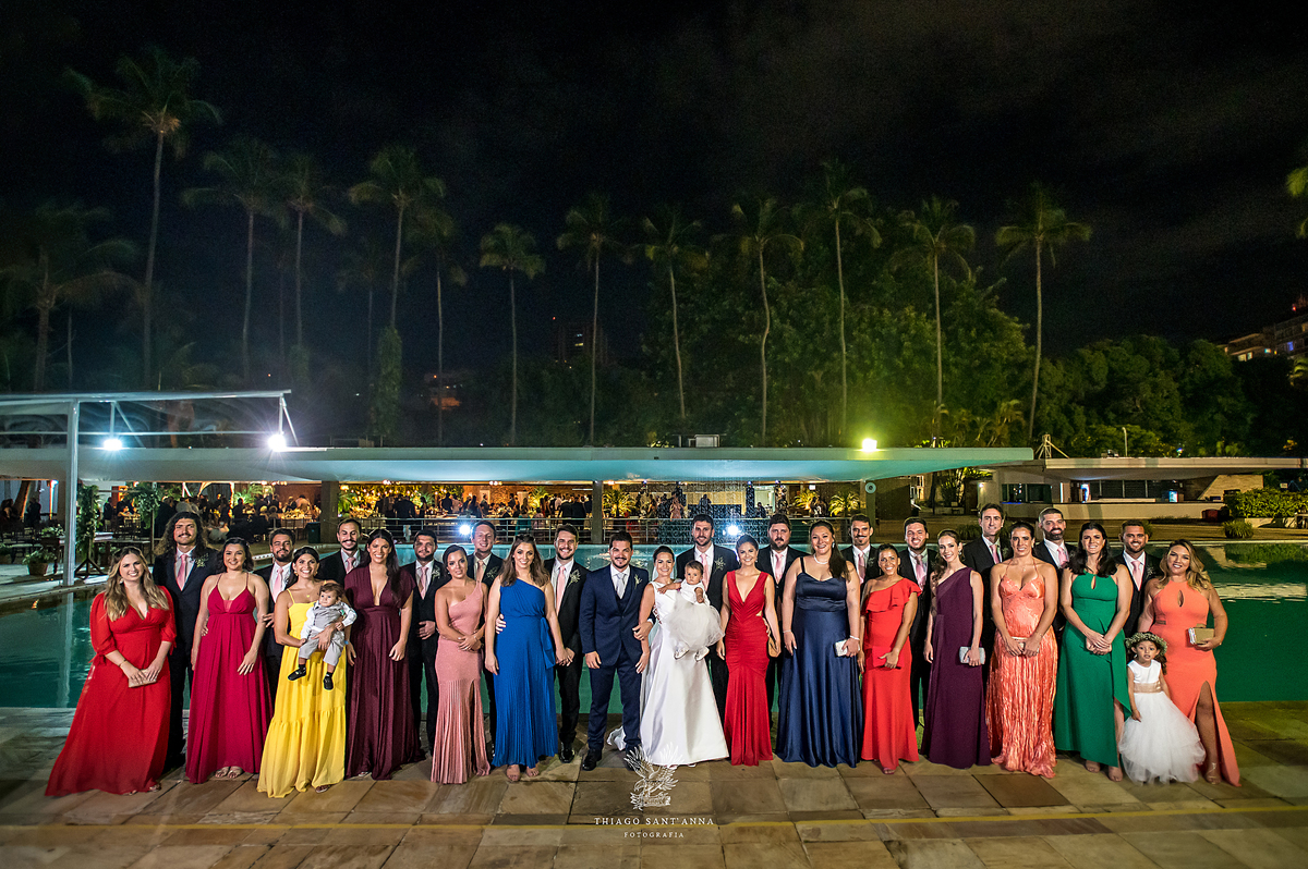 noivos, padrinhos e madrinhas