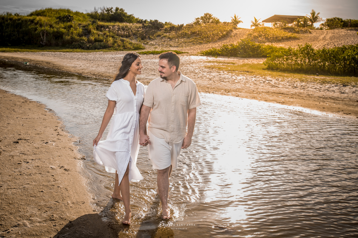 Ensaio pré wedding ambiente externo campo praia