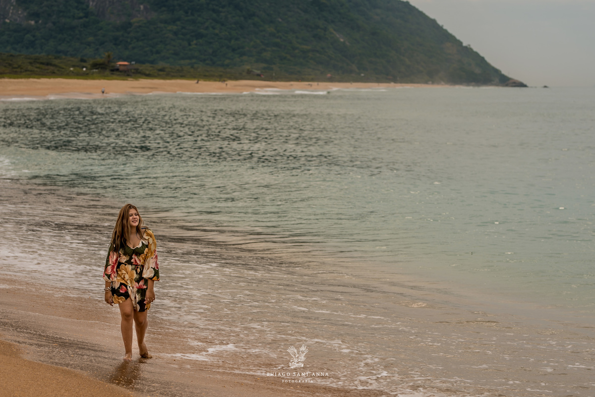 Ensaio 15 anos ambiente externo paisagem praia