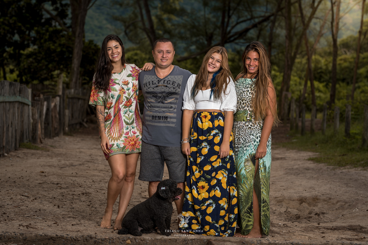 Ensaio 15 anos ambiente externo paisagem família