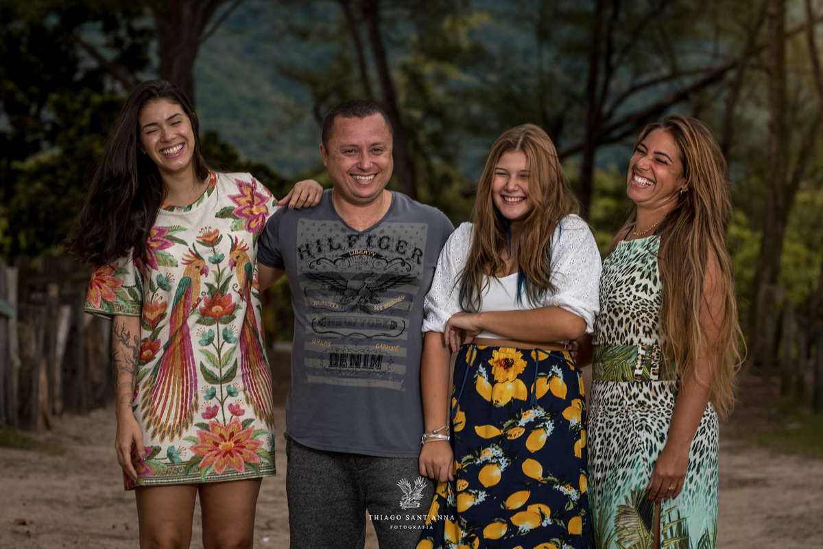 Ensaio 15 anos ambiente externo paisagem família