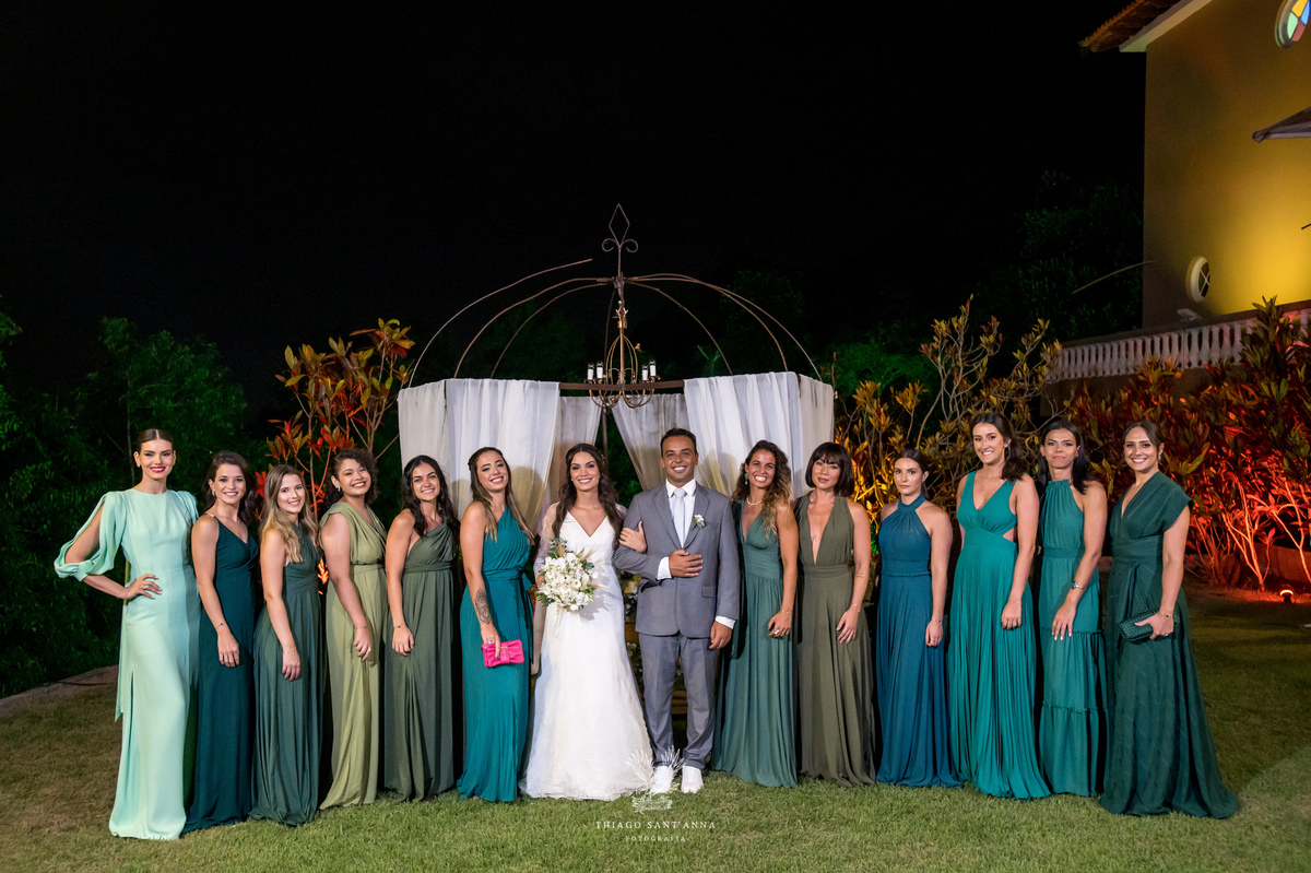 noivos e madrinhas