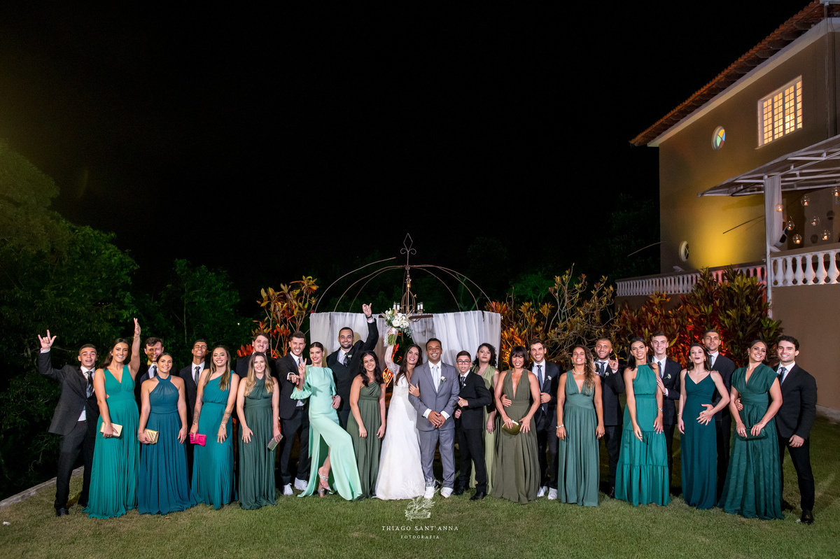 noivos padrinhos e madrinhas